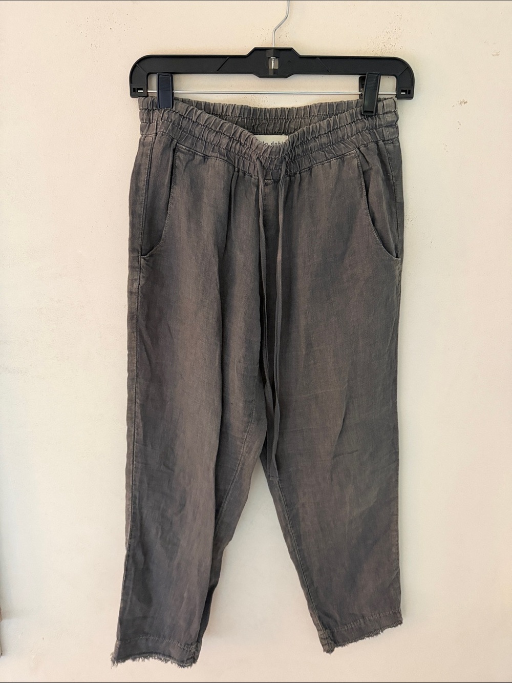 Bella Dahl Gray Linen Pants